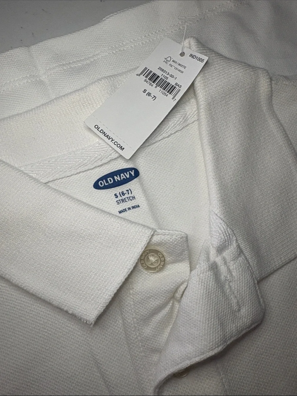 Old Navy White Boys' Polo Shirt